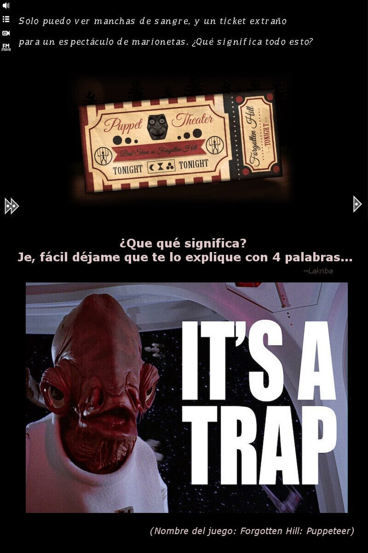 Cuando el prota ya apunta maneras (exactamente, pocas luces) desde el minuto 1...