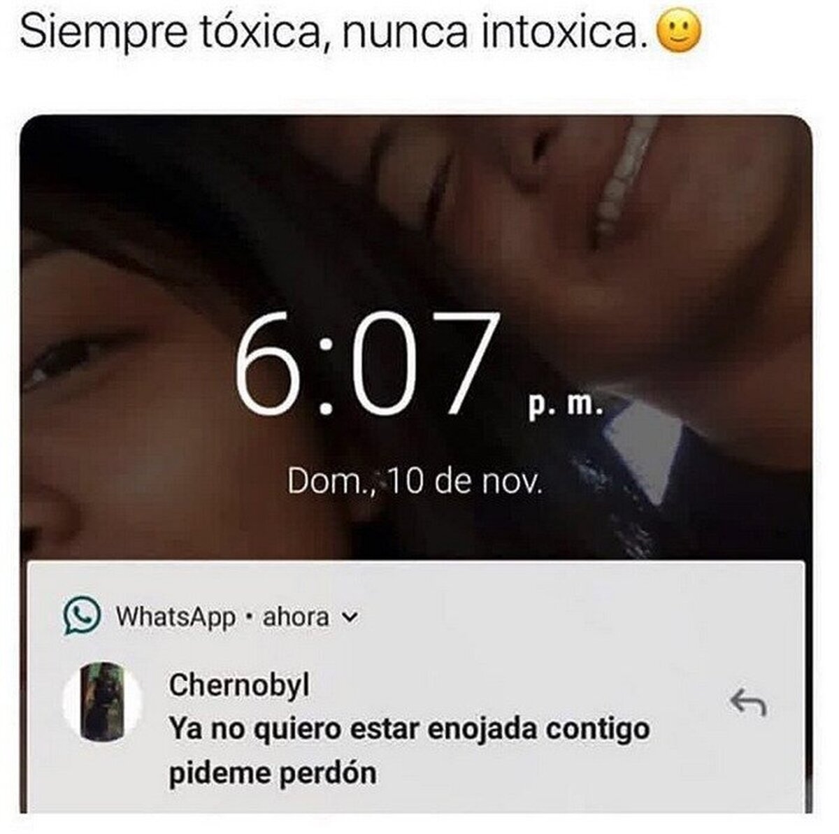 Buena idea ponerle de nombre Cherno al contacto de tu ex
