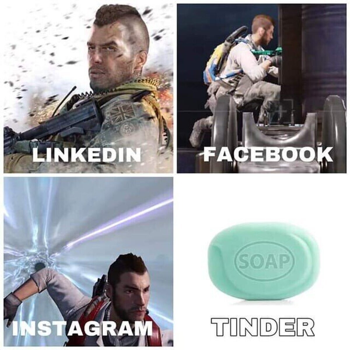 Así es Soap en las distintas redes sociales 