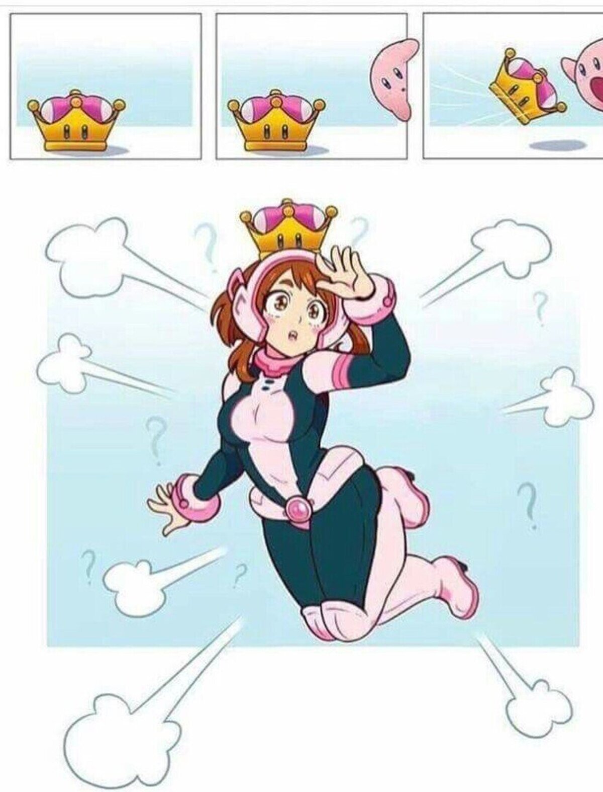 Por si te preguntabas cómo sería Kirby con corona