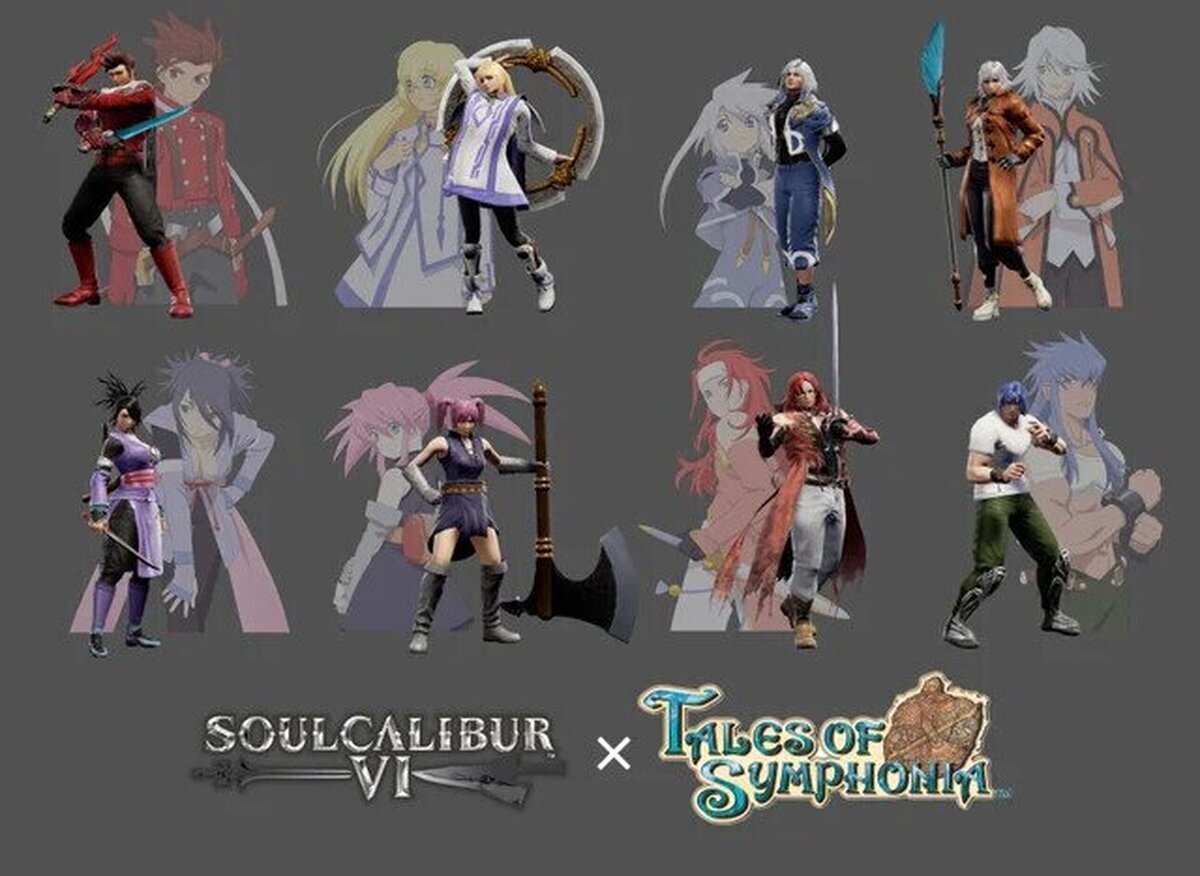 Los chicos de Tales of Symphonia llegaron a SOULCALIBUR VI.