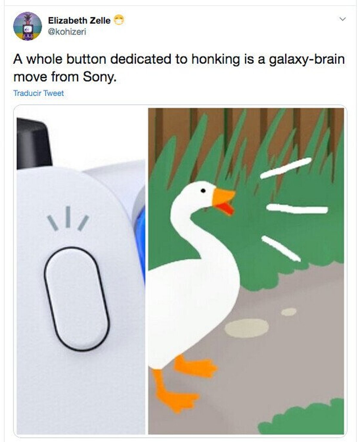 Han puesto un botón solo para hacer honk