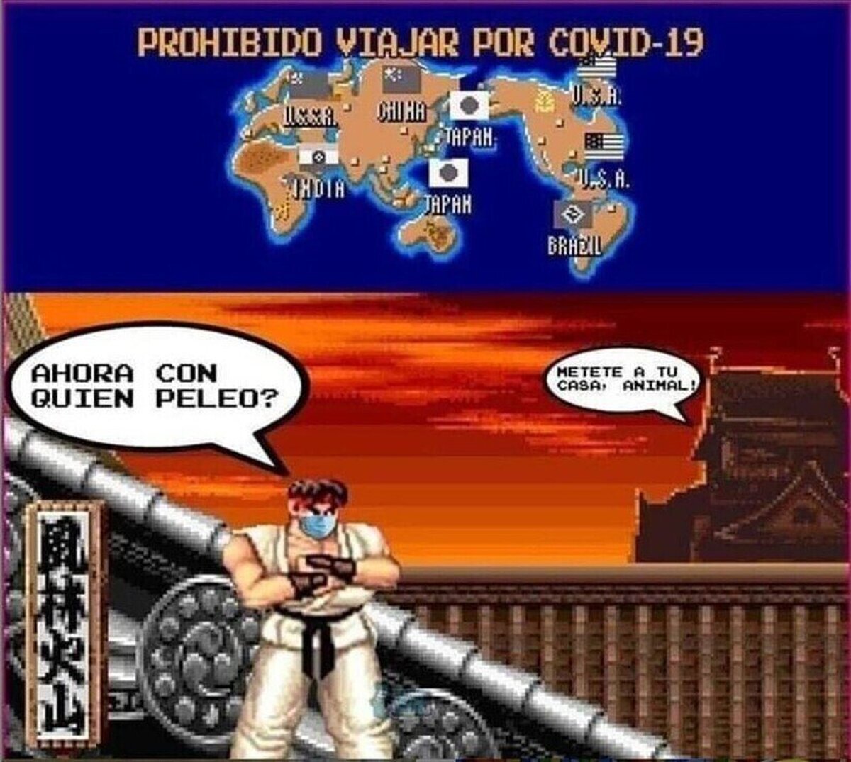 Ryu tendrá que practicar técnicas de lucha en su casa