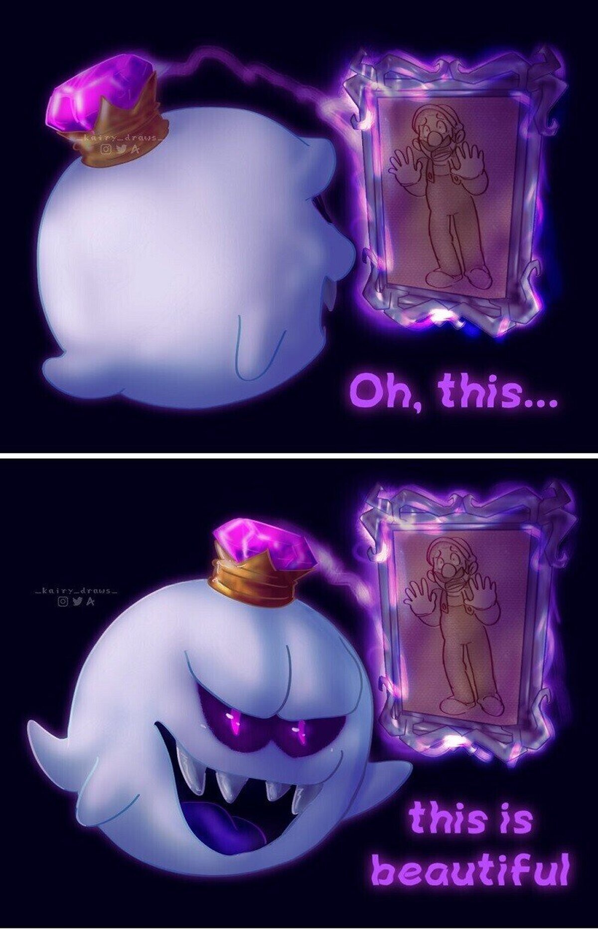 King boo daría lo que fuera por tener ese retrato
