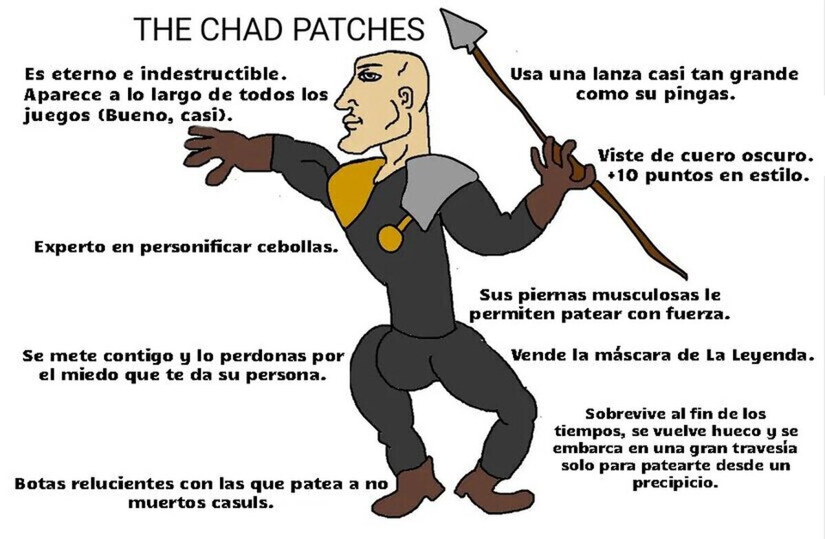 Admiren al Chad Patches, casuls.