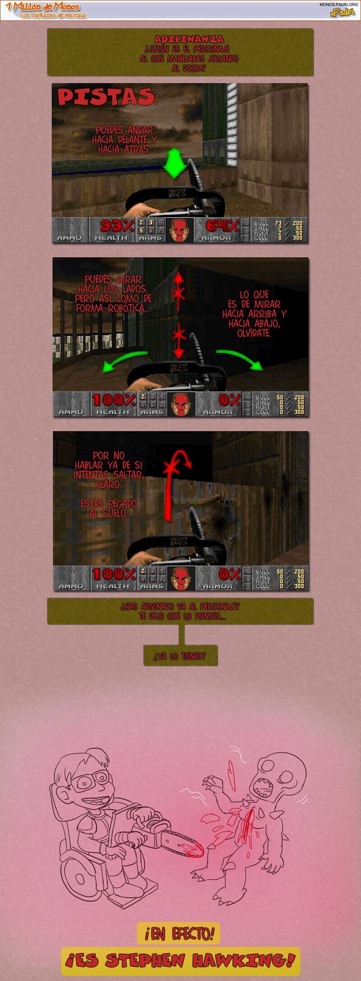 ¿Nunca os habíais preguntado quién era la identidad de Doomguy en el Doom original? ¡Pensad en ello!