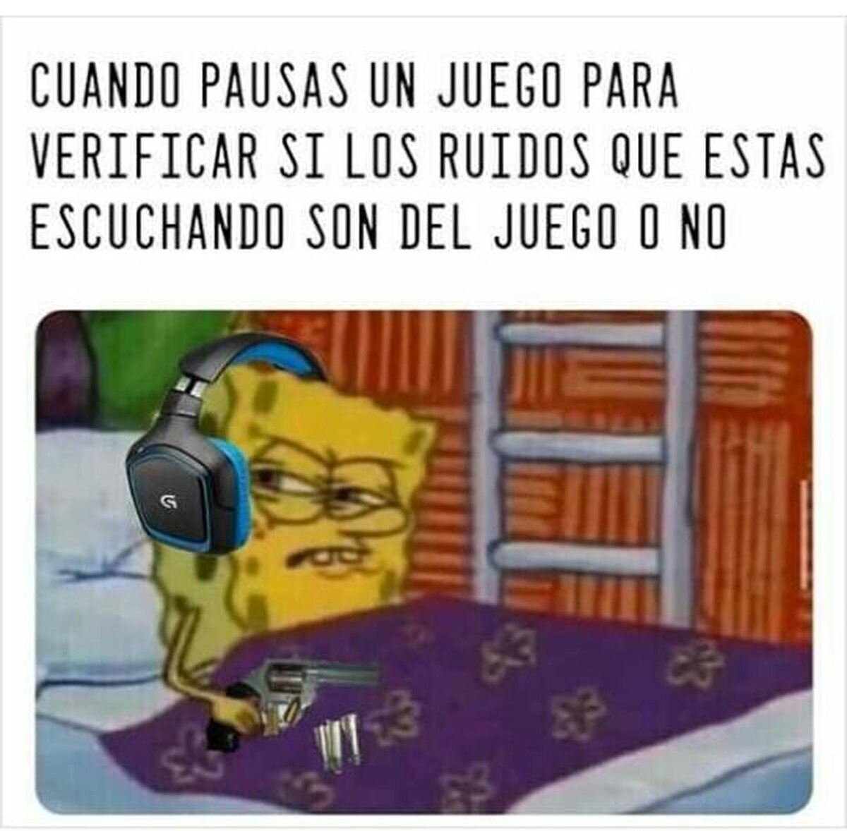 Cuando pausas un shooter y sigues escuchando tiros 