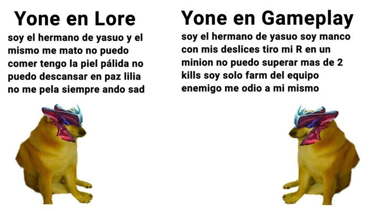 Como se ve yone en lore y gameplay...