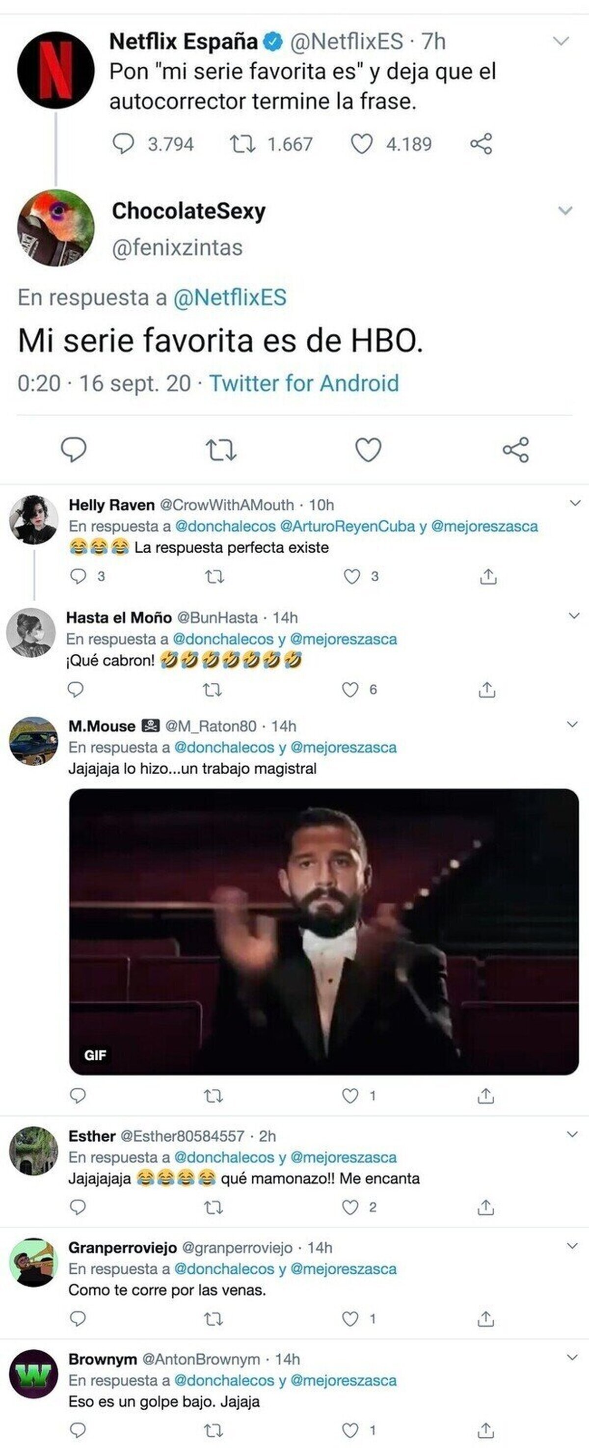 El tremendo zasca que se ha llevado Netflix tras utilizar la pregunta típica del autocorrector