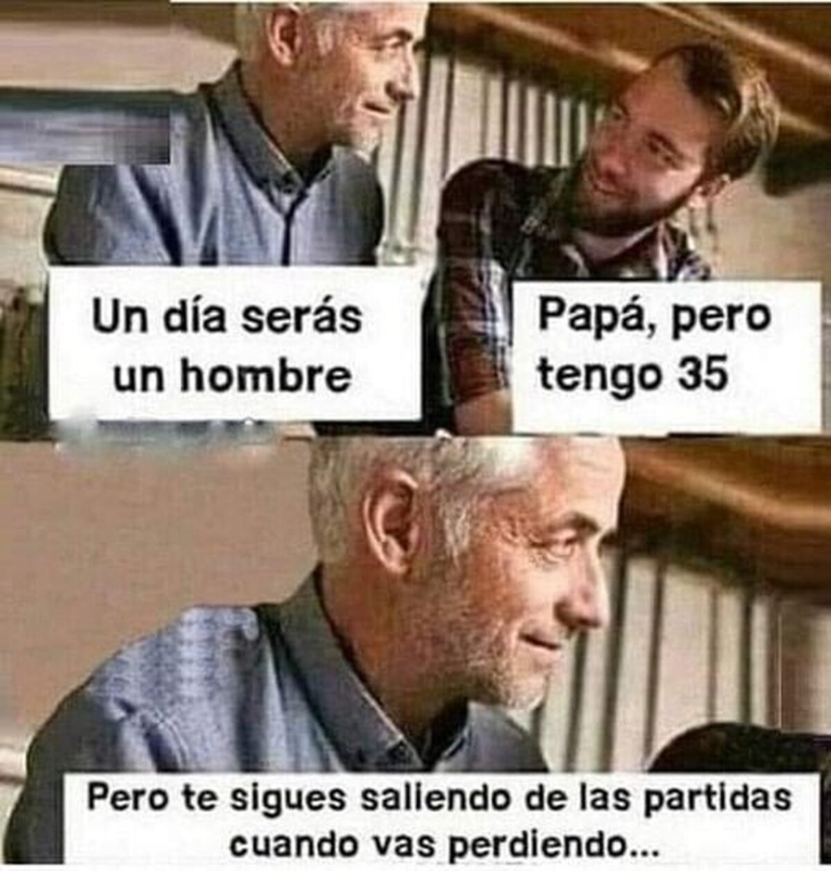 Un verdadero hombre pelo en pecho barba de leñador voz de Thanos lobo solitario se queda hasta el fi