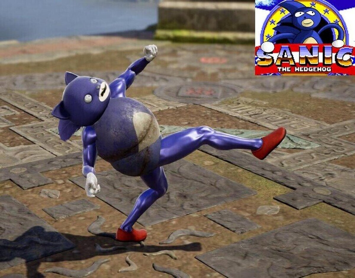 Sanic en Soul Calibur