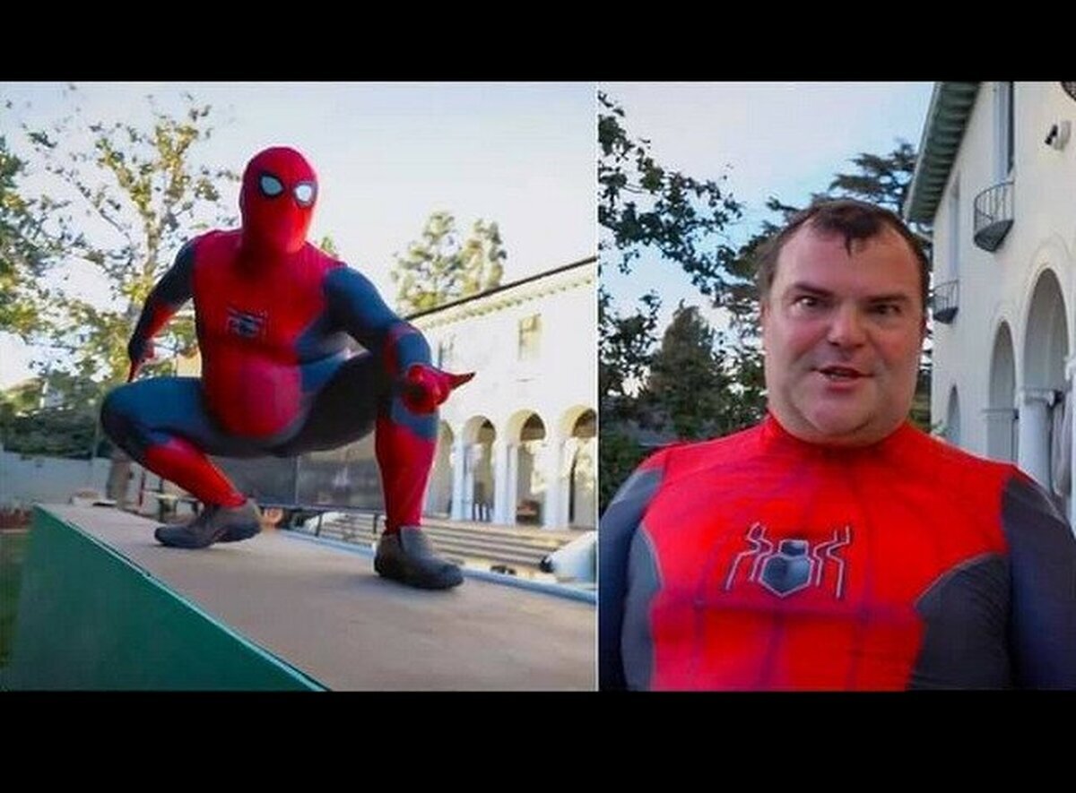 El #SpiderMan que falta para que sea un verdadero #SpiderVerse, el de #JackBlack.