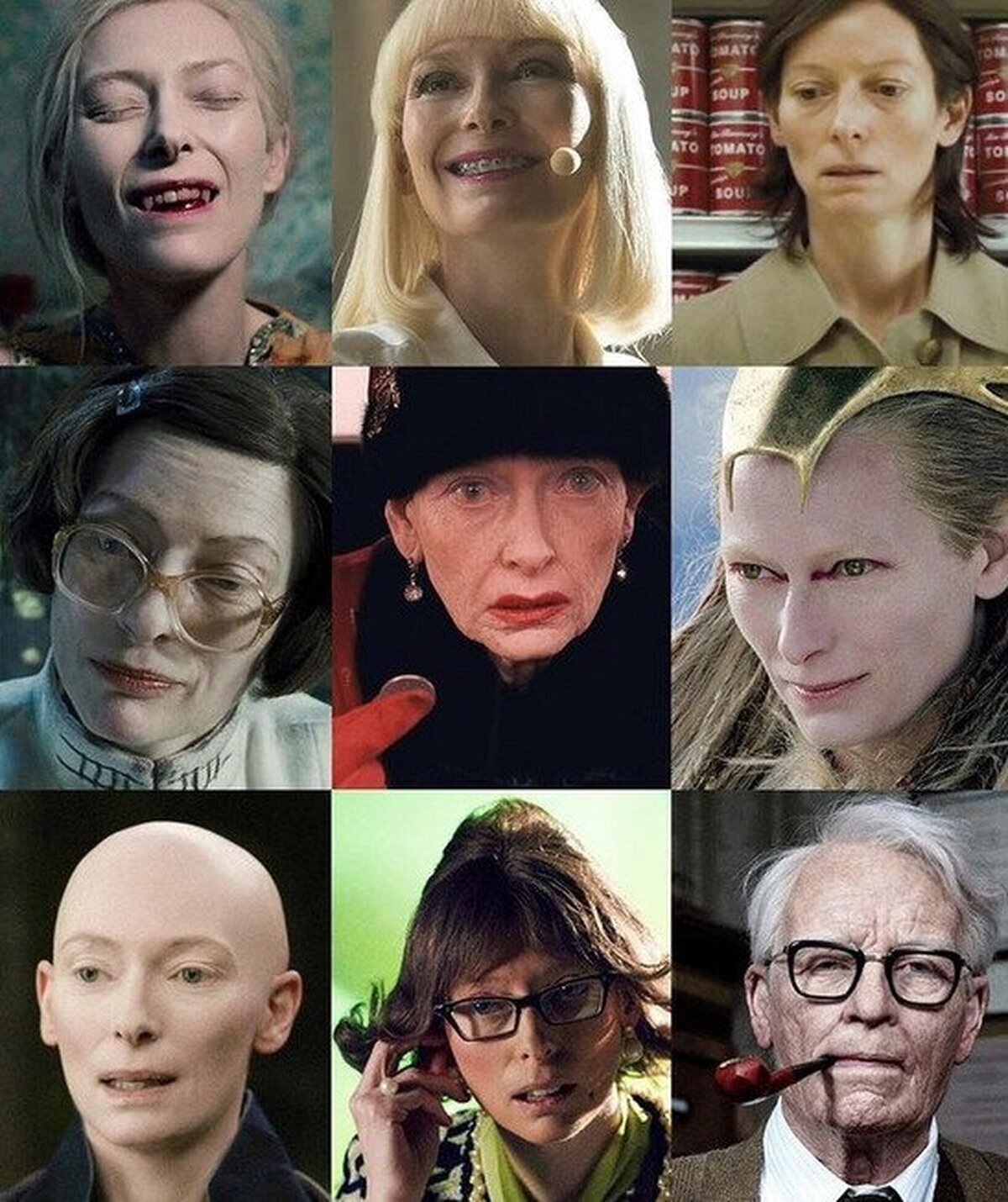 Los mil rostros de la maravillosa Tilda Swinton