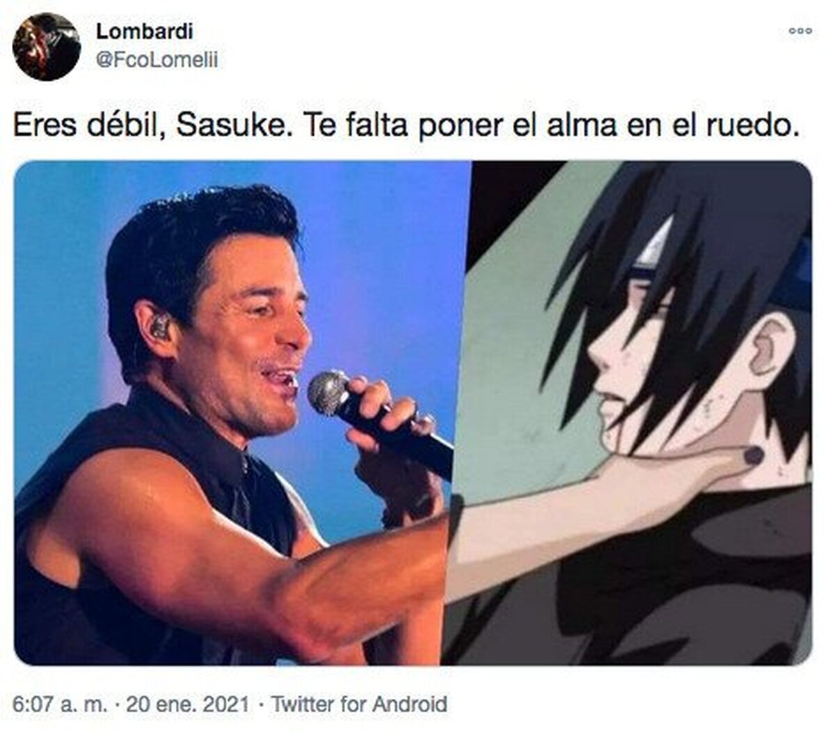 Chayanne no tiene compasión