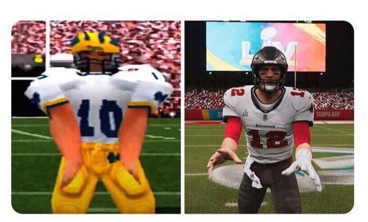 Primera aparición de Tom Brady en un videojuego y la última