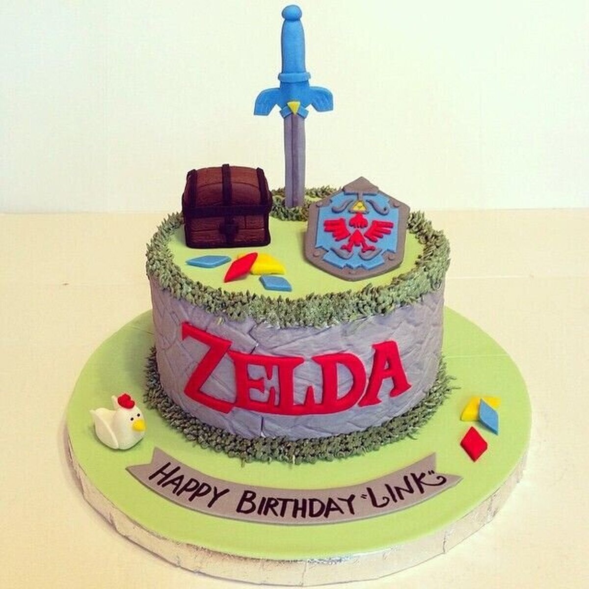 Un pastel que sabrá aprecial cualquier fan de Zelda 