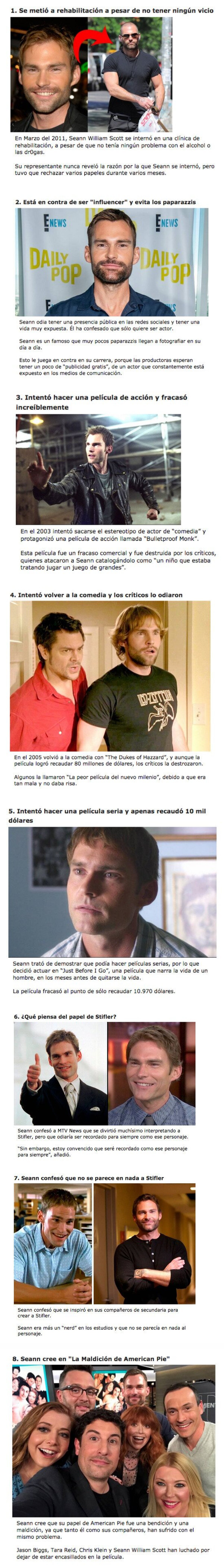 GALERÍA: 8 Razones por las que Seann William Scott nunca pudo tener éxito después de American Pie