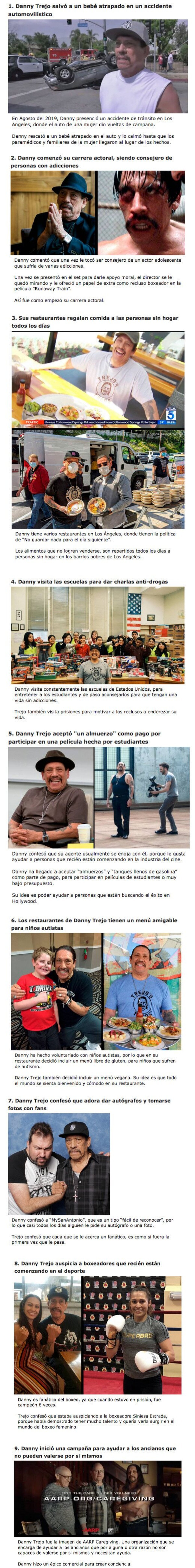 GALERÍA: 9 Veces en las que Danny Trejo demostró ser el “Tipo Rudo” más ADORABLE de Hollywood