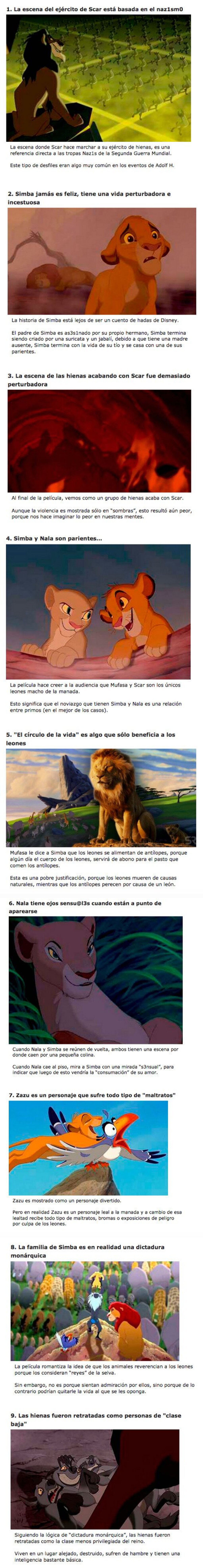 GALERÍA: 9 Detalles perturbadores que nunca notaste en “El Rey León”