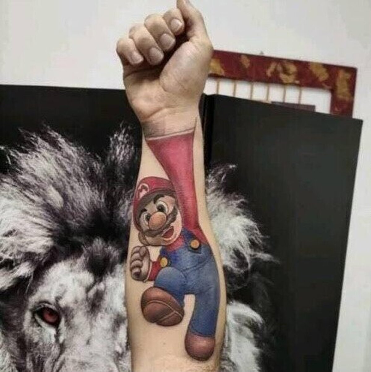 El tatuaje de los verdaderos fans de Mario 