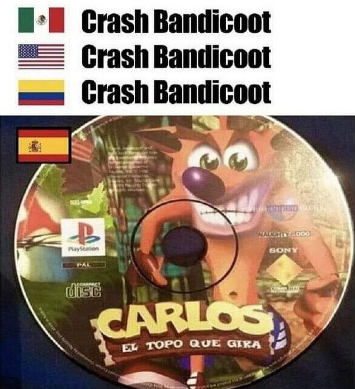 Insuperable Carlos el topo que gira