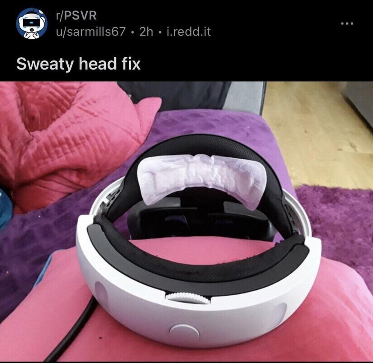 Truco para jugar al VR si te suda la cabeza