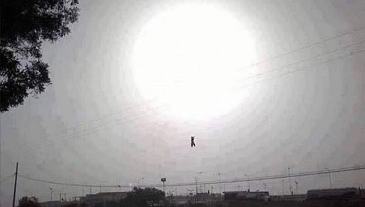 Sí, estás viendo a Goku a punto de lanzar la Genkidama, pero no, solo es una mosca en una ventana 