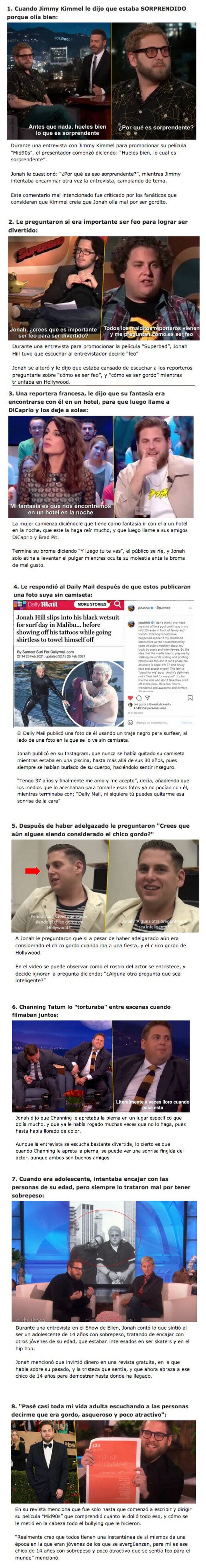 GALERÍA: 8 Veces en las que Jonah Hill sufrió Bullying por tener sobrepeso