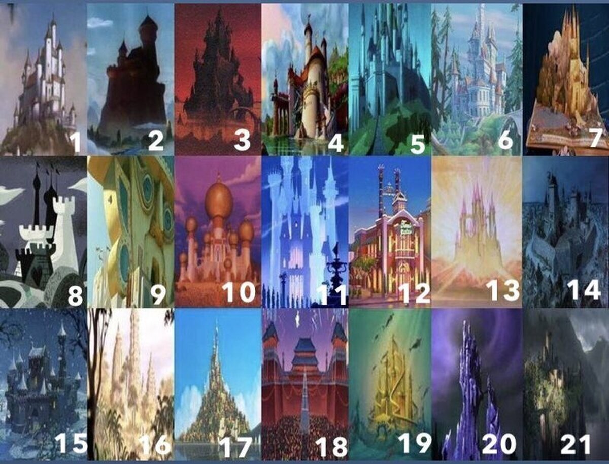 ¿Conoces todos estos Castillos Disney? 