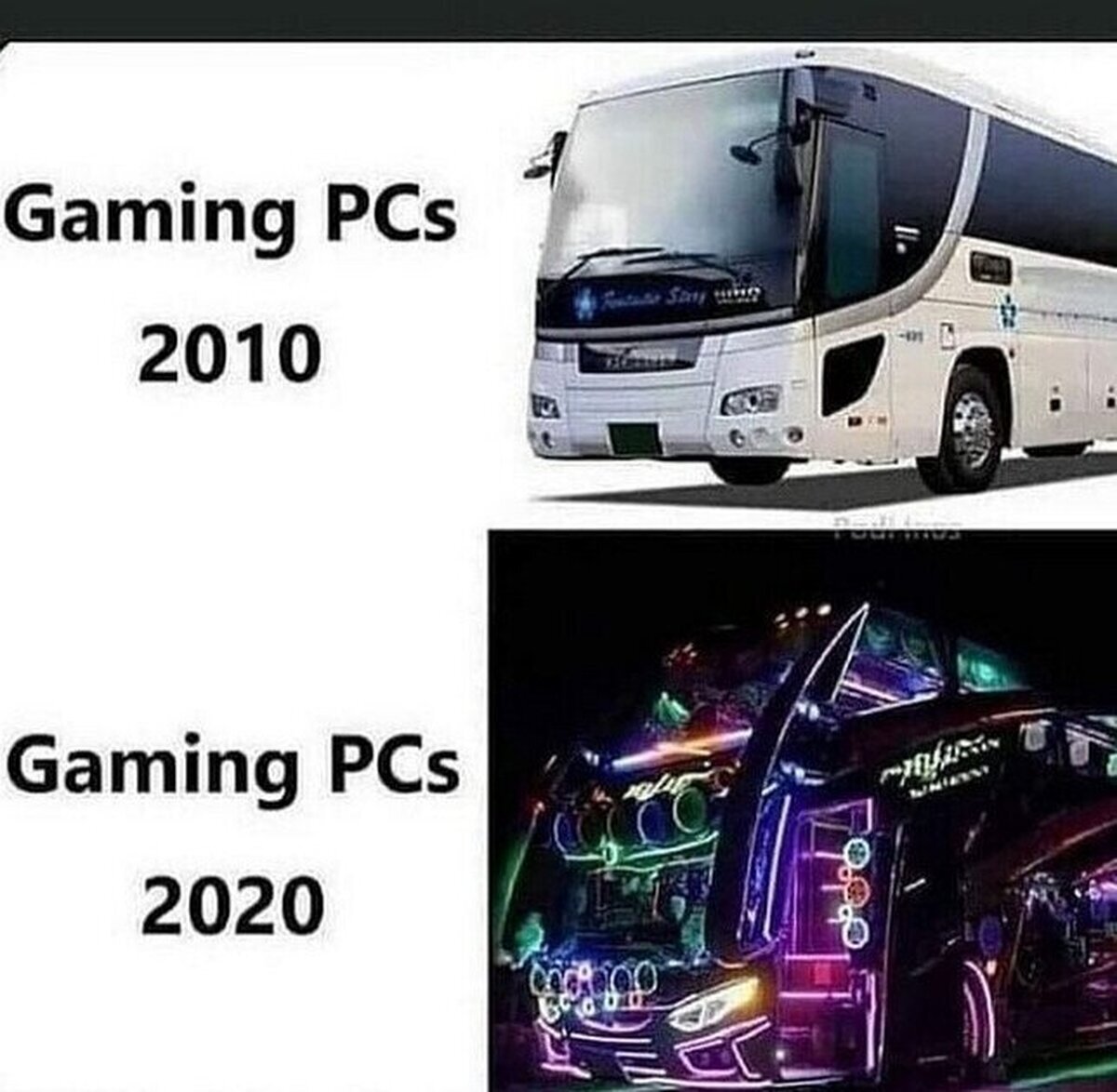 Si los autobuses también fueran de las mater race...