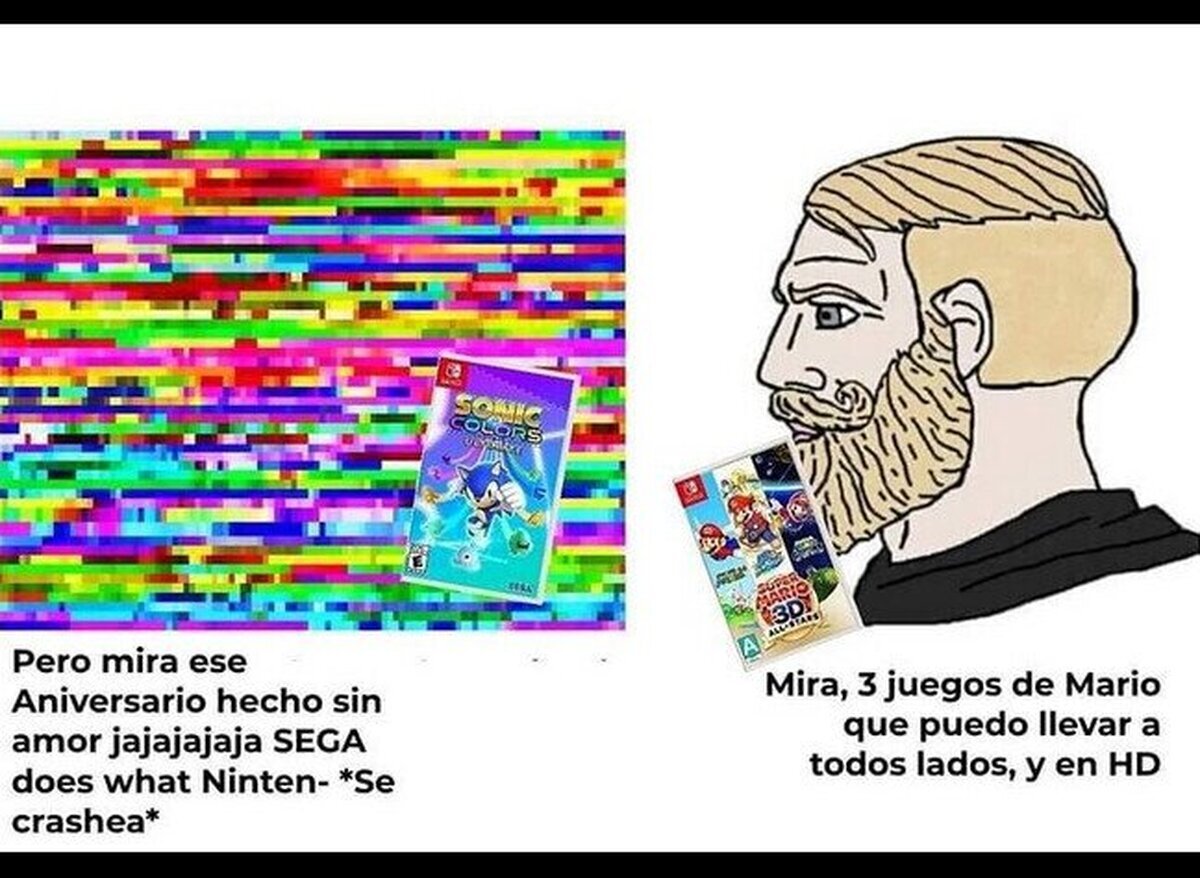 Que difícil ser fan de Sonic, ya no sienten nada.