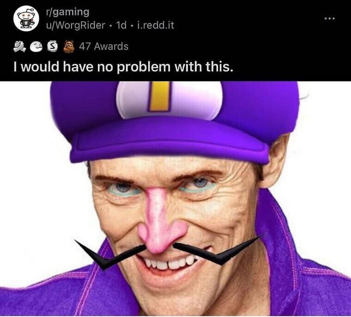 Willem dafoe nació para el papel de waluigi