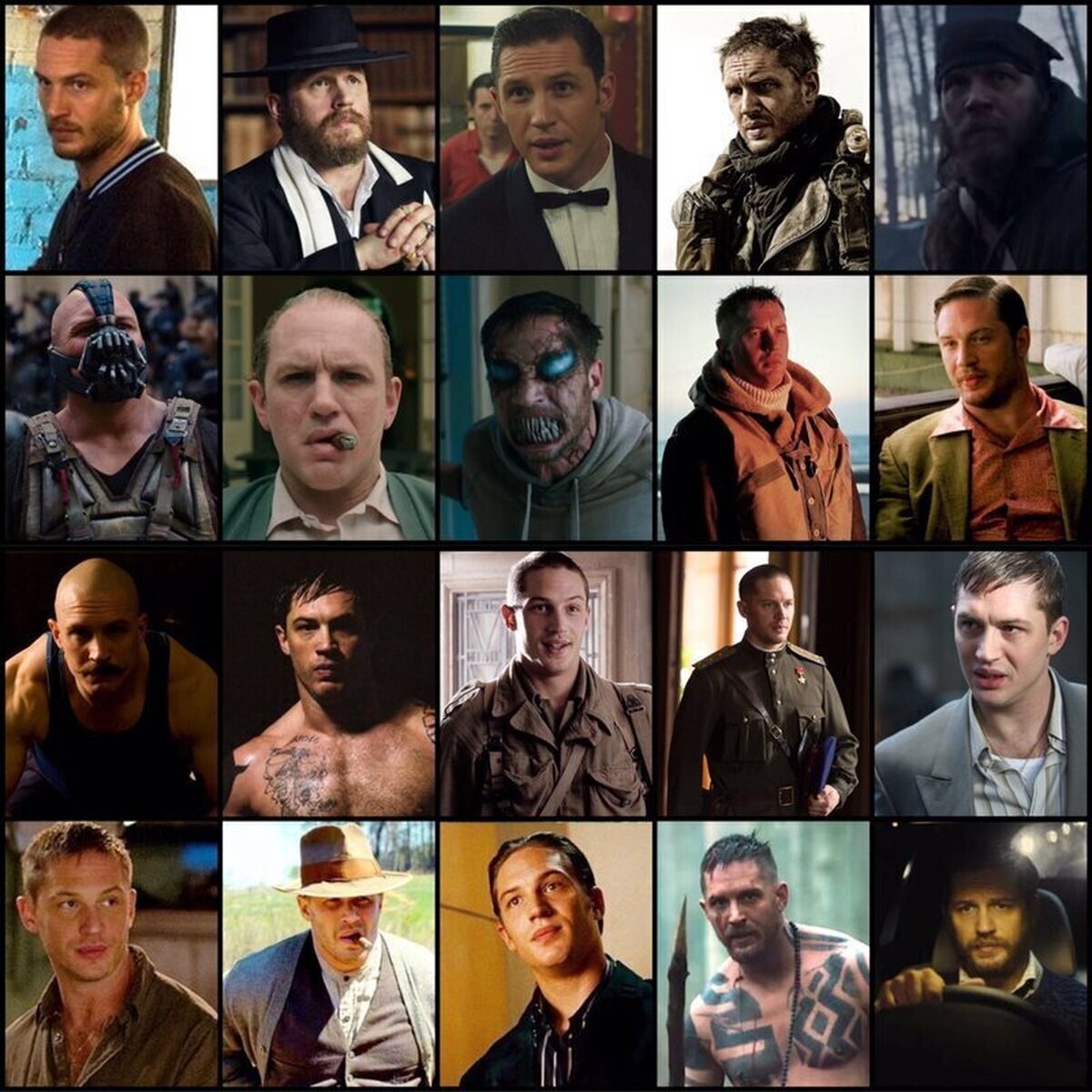 Las mil caras de Tom Hardy