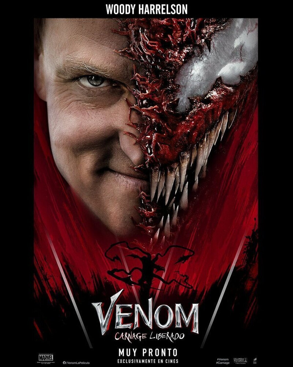 El mundo se verá rojo. Woody Harrelson protagoniza #Venom: Carnage Liberado - 7 de Octubre, exclusivamente en cines