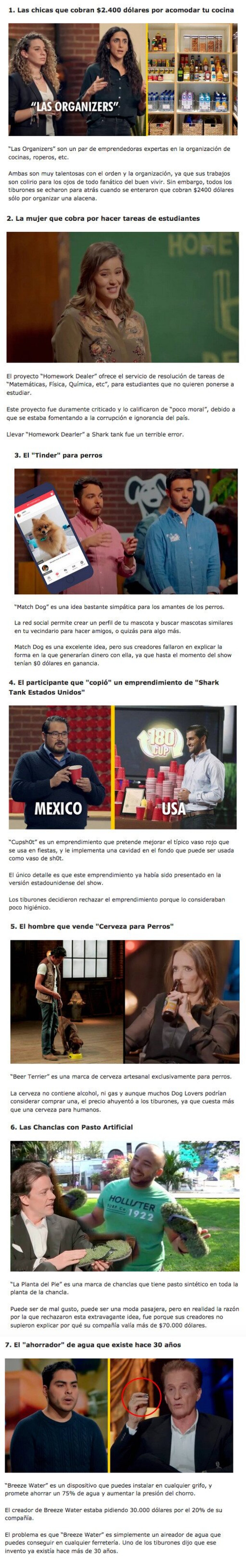 GALERÍA: Los 7 Negocios más descabellados presentados en el programa “Shark Tank México”