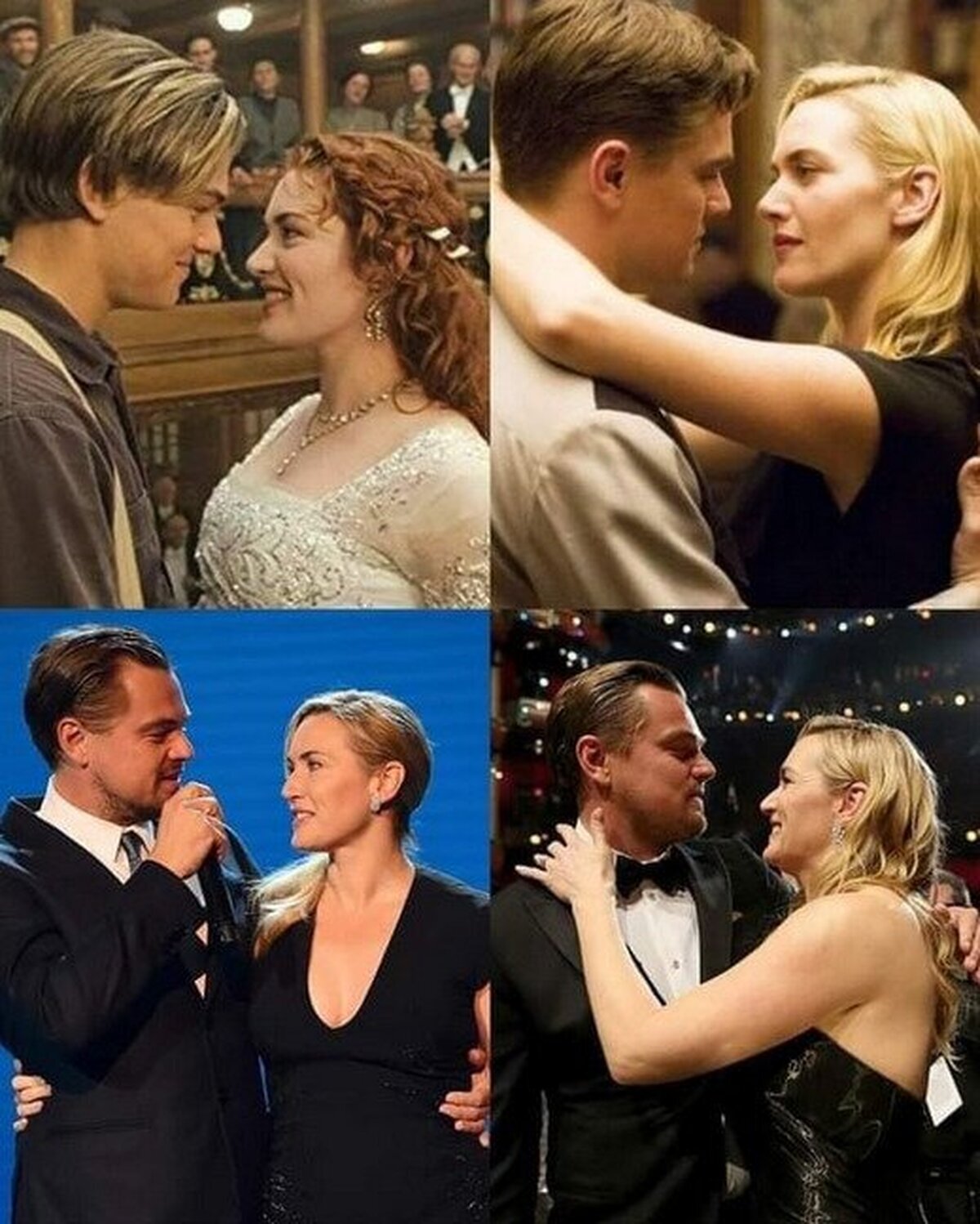 Sin importar si es ficción o realidad, Leonardo DiCaprio y Kate Winslet siempre se miran como si fueran magia