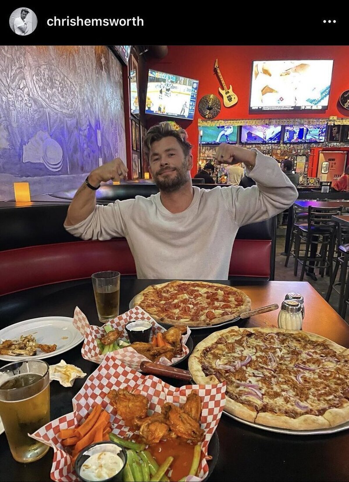 Si Chris Hemsworth le llama a esto una comida balanceada y saludable, lo estoy haciendo bien