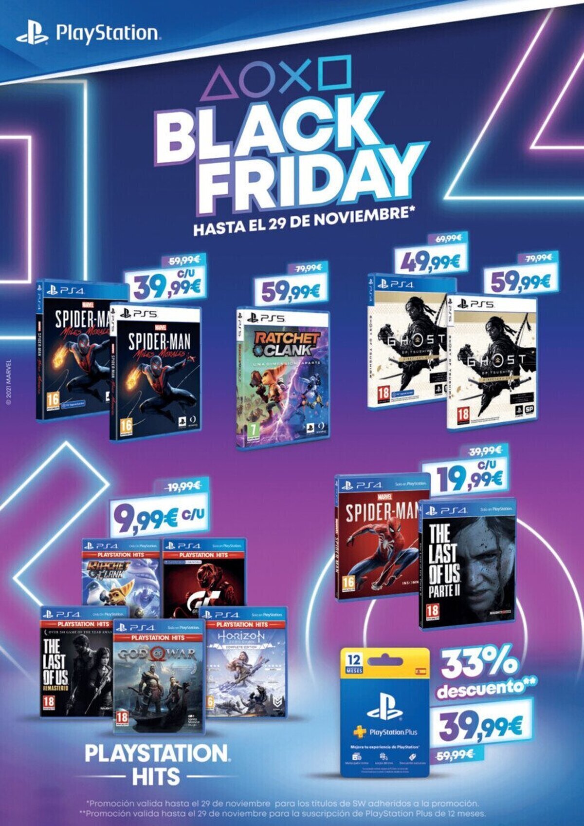 Black Friday llega a PlayStation con contenidos para todos los jugadores de PlayStation 4 y PlayStation5 a través de PlayStationStore y tiendas habituales