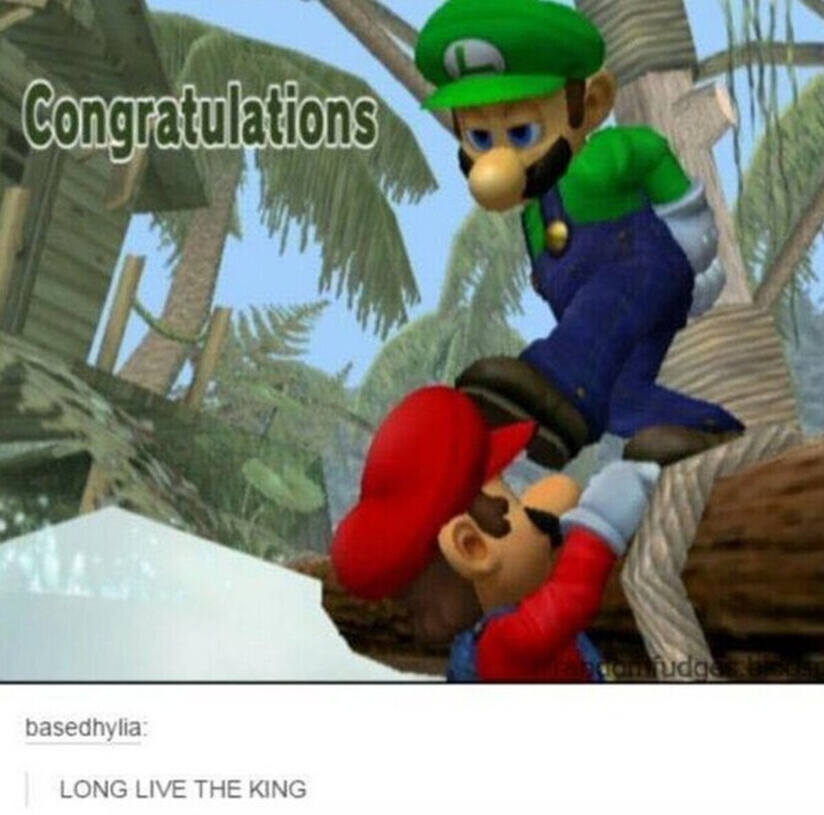 Luigi cuando se quiere quedar con los terrenos del Mushroom Kingdom.