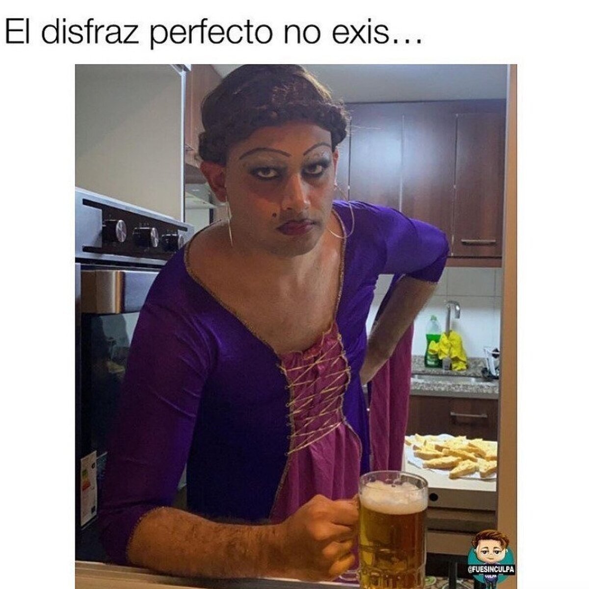 No verás un disfraz mejor
