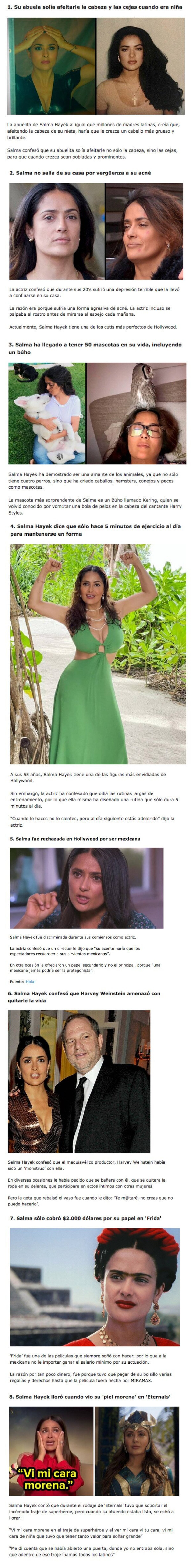 GALERÍA: 8 Momentos realmente tristes e inspiradores que le tocó vivir a Salma Hayek