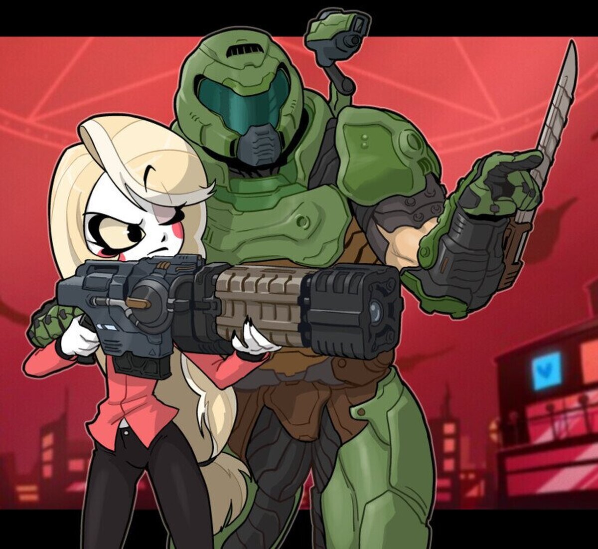 Doomguy: voy a enseñarte a reducir la población en el infierno 