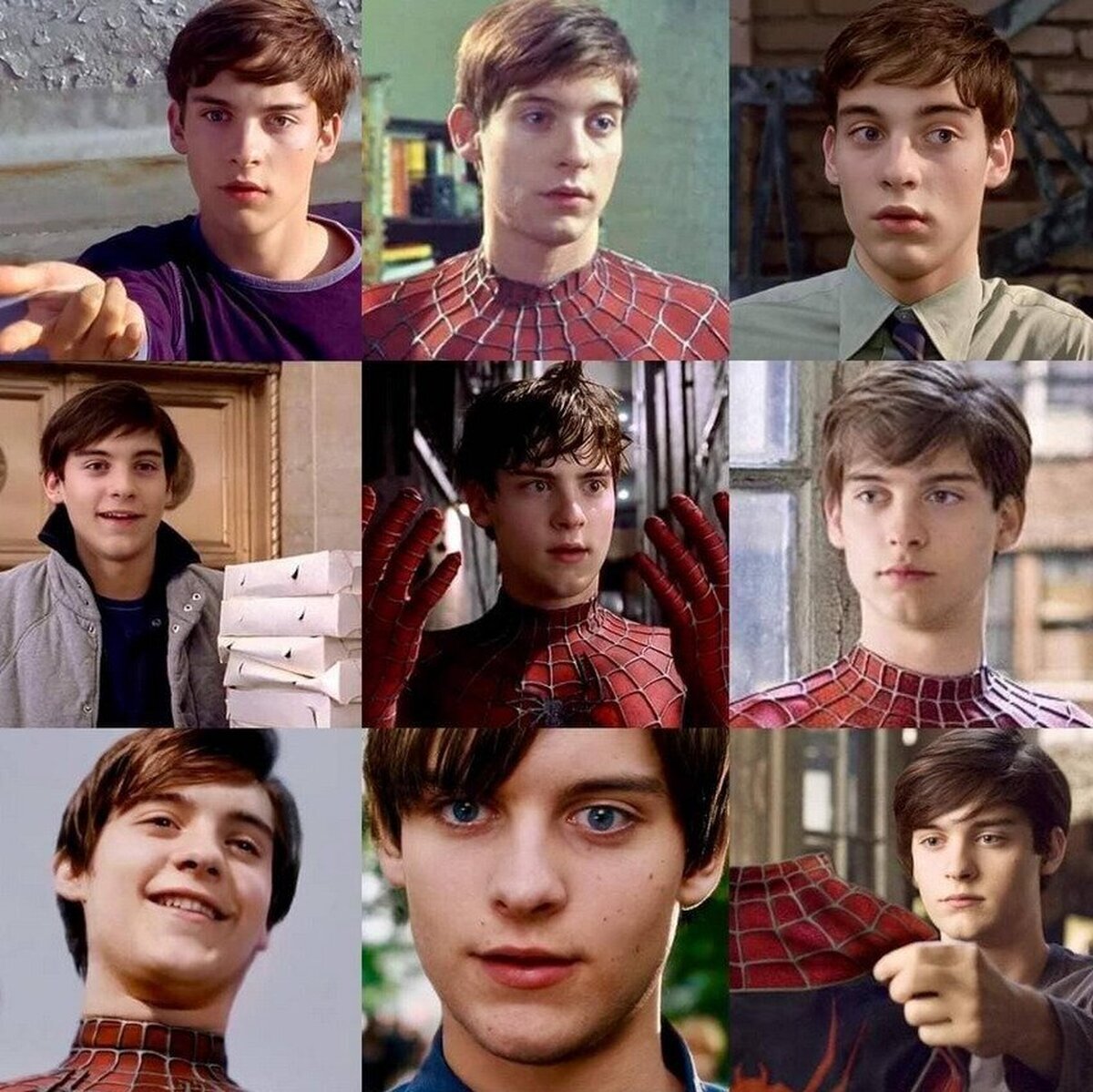¿Y si #TobeyMaguire hubiese interpretado a SpiderMan a la misma edad que #TomHolland?