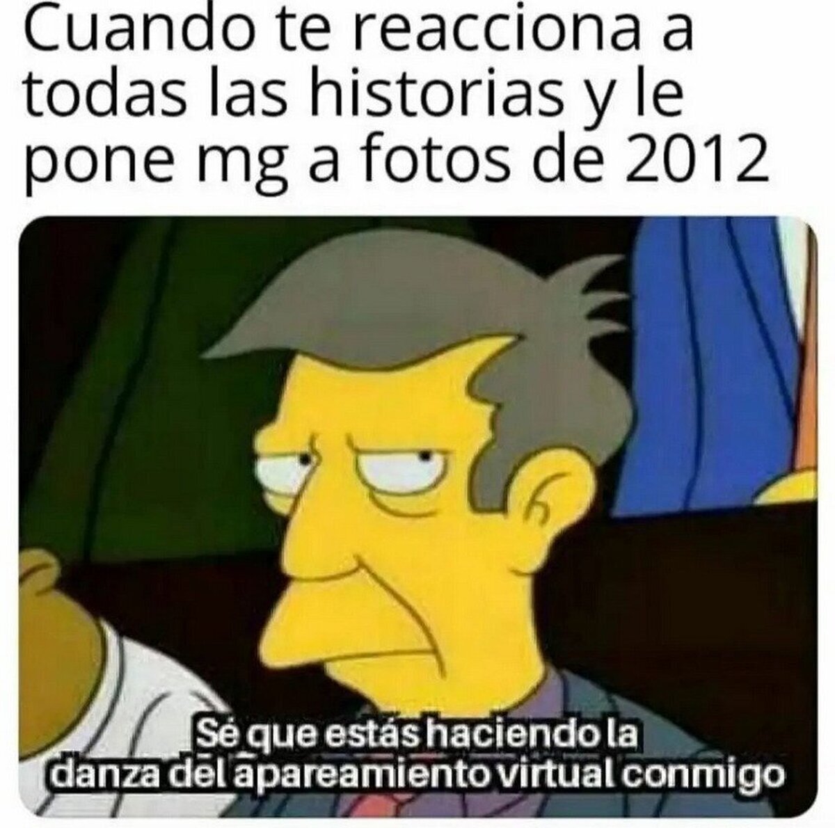 El típico like sin querer a una foto de 2012