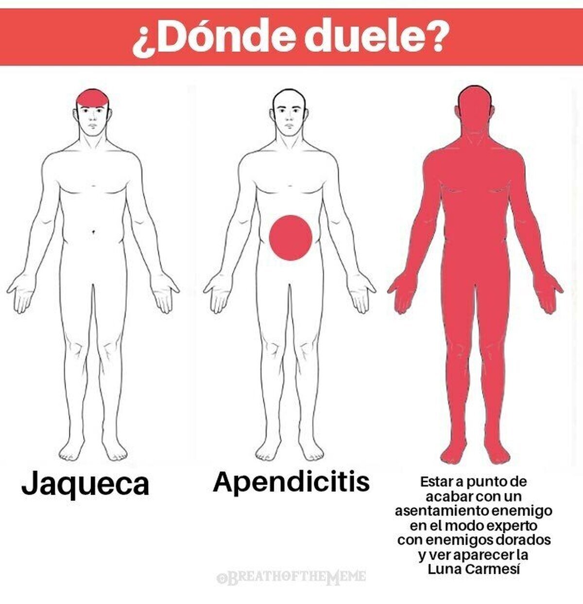 ¿Dónde os duele? Por @BreathOfTheMeme