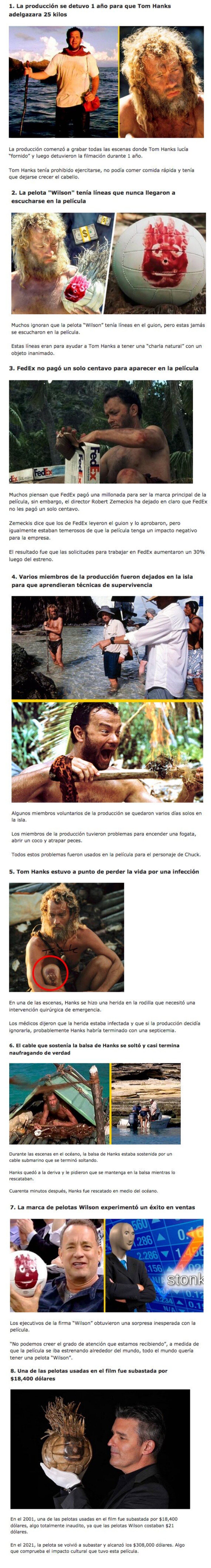 GALERÍA: 8 curiosidades que pasaron en el rodaje de la peli “Náufrago”