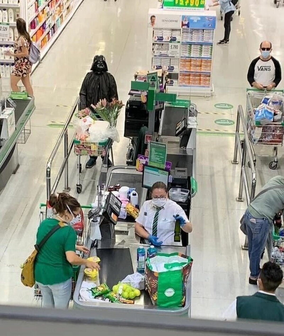 Darth Vader en Mercadona