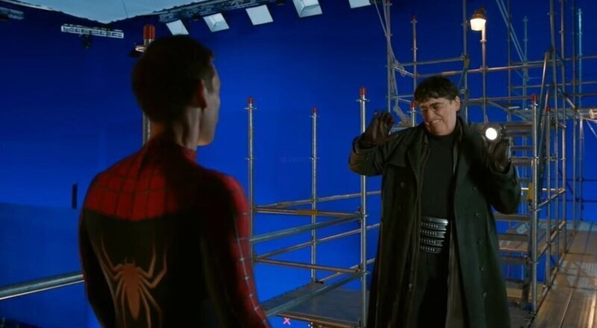 Tobey Maguire y Alfred Molina detrás de las cámaras de Spider-Man: No Way Home