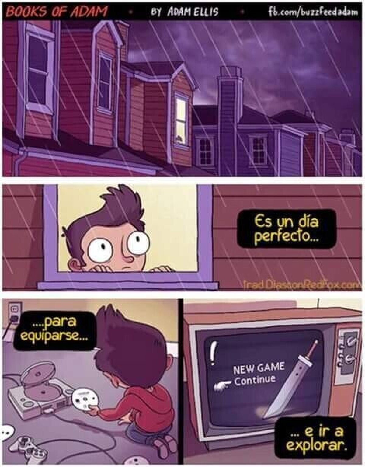 Los días así de lluvia son perfectos...