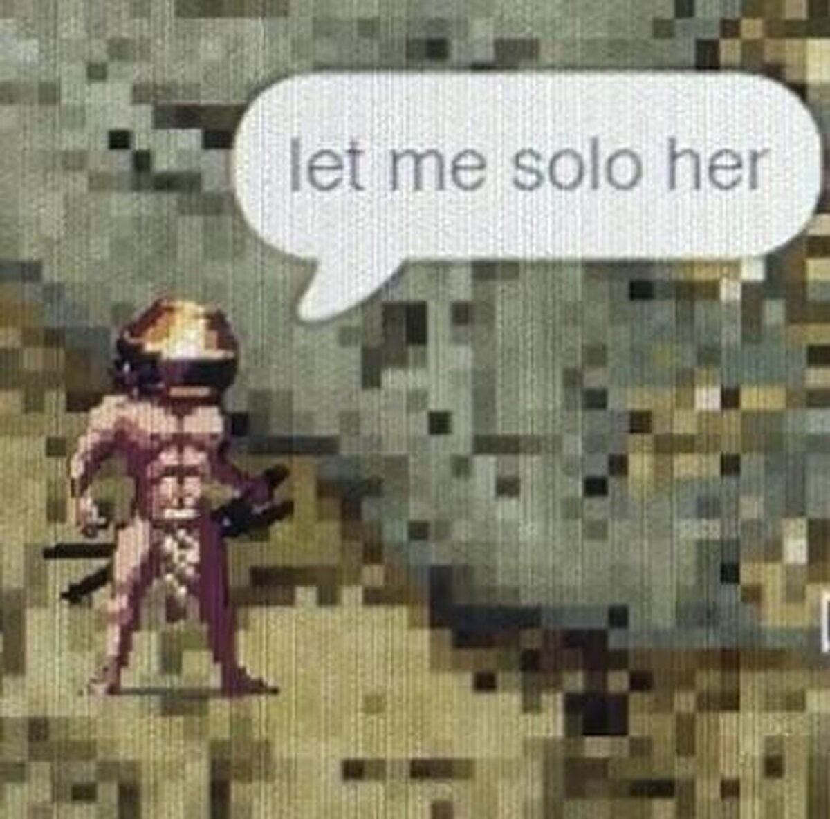 Let me solo her, versión pixelada